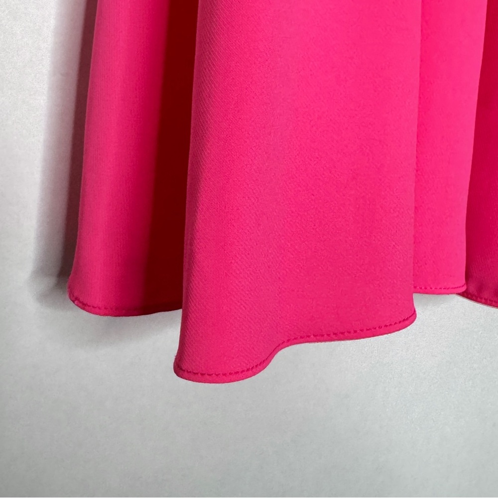 Amanda Uprichard Jojo Dress Pink Lacquer Mini Babydoll Spaghetti Strap SZ Small - Picture 11 of 16